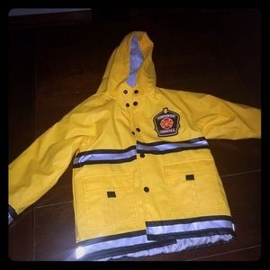 Boys Fireman Raincoat Size 3t